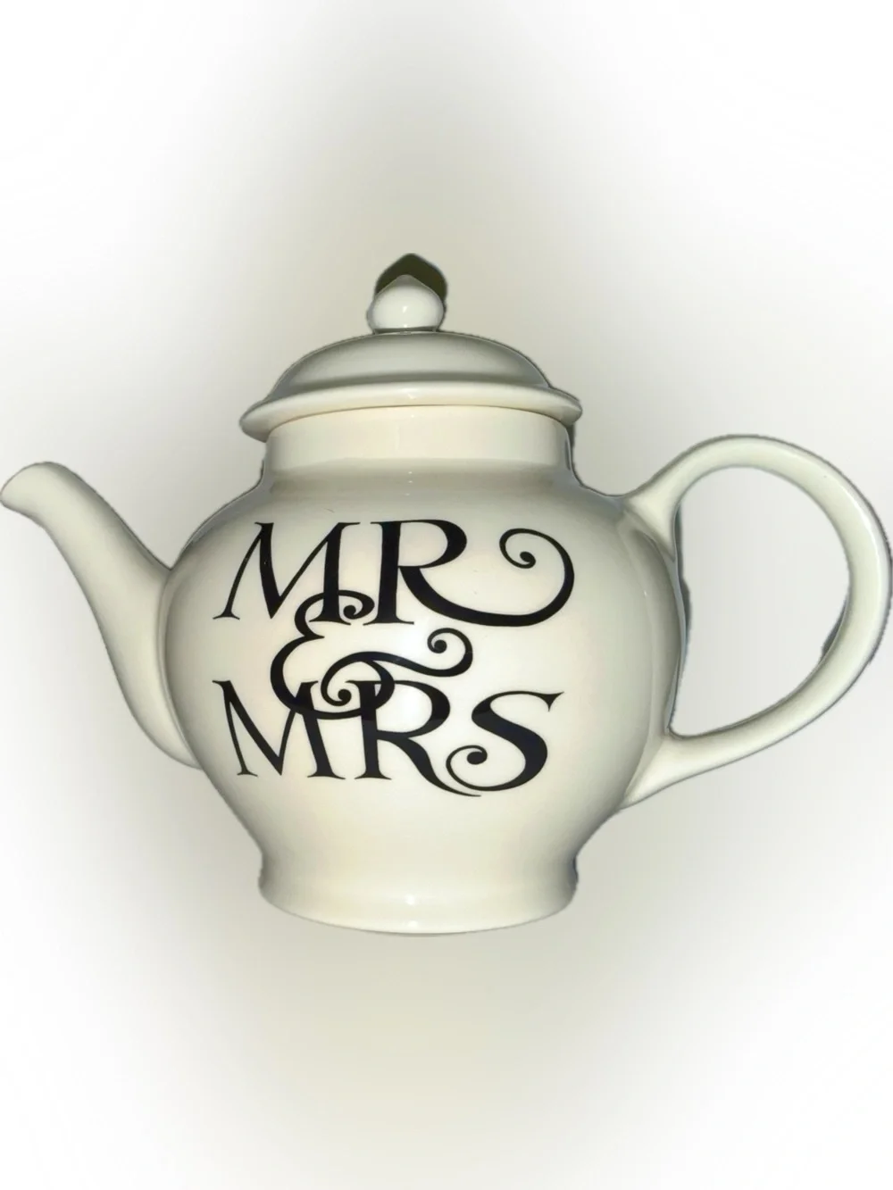 Emma Bridgewater MR & MRS To Have & To Hold Teapot Wedding England Ceramic NWOT